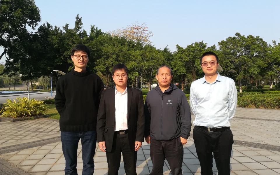 (From left) Prof. ZHANG Shanchao, Prof. DU Shengwang, Prof. Zhu Shi-Liang and Prof. YAN Hui