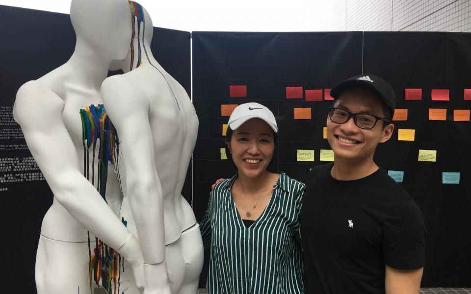 Alexis (Left) was a recipient of the Diversity Scholarship for her dedication to the establishment of Rainbow Bird, the first LGBTQ+ support group established at the University, with two other students.
